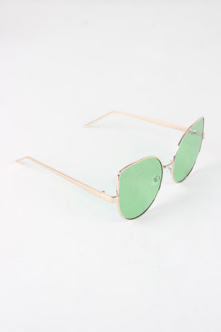 Wire Framed Cat Eye Sunglasses