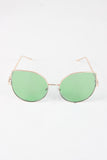 Wire Framed Cat Eye Sunglasses