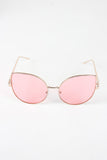 Wire Framed Cat Eye Sunglasses