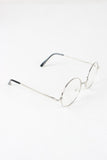 Circular Metal Framed Clear Lens Sunglasses