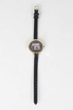 Thin Strap Etched Elephant Watch