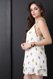 Double Tier Cactus Print Dress