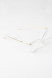 Clear Lense Slight Cat Eye Sunglasses