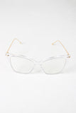 Clear Lense Slight Cat Eye Sunglasses