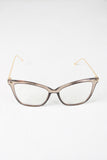 Clear Lense Slight Cat Eye Sunglasses