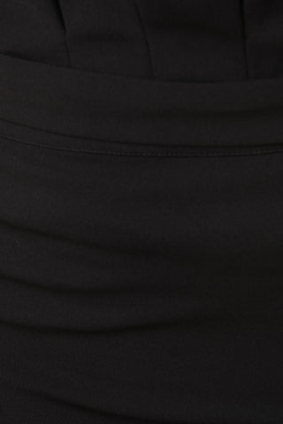 Stretchy Self-Tie Sash Ruffle Waist Midi Skirt