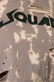Squad Bleach Blotch Crop Top