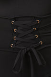Corset Lace-Up Jumpsuit