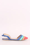 City Classified Colorblock Slingback Flat