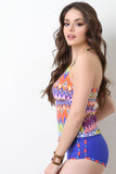 Combo Racerback Caged Tankini Set