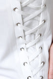 Corset Slit Wide Leg Palazzo Pants