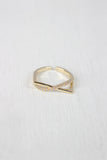 Rhinestone Accent Bar Ring