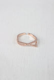 Rhinestone Accent Bar Ring