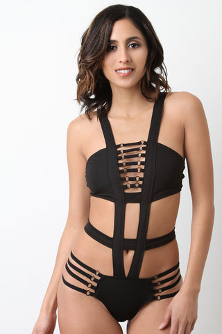 Strappy Caged Monokini