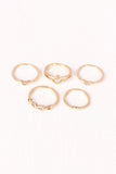 Crescent Arrow Multi Ring Set