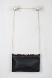Embroidered Floral Bird Clutch Bag
