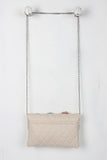 Girly Embellishments Quilted Crossbody Bag