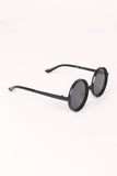 Spike Accent Circular Lens Metal Framed Sunglasses