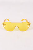 Rimless Cat Eye Mask Sunglasses