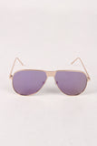 Fresh Mirrored Lens Aviator Sunglasses
