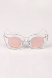 Mirrored Lens Wayfarer Sunglasses