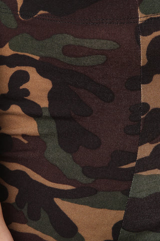 Camouflage Print Stretchy Leggings