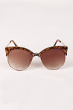 Tinted Round Clubmaster Sunglasses