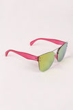Rimless Mirrored Butterfly Sunglasses