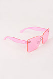 Rimless Rectangle Mask Sunglasses