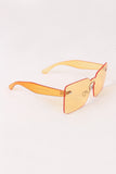 Rimless Rectangle Mask Sunglasses
