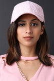Floral Crochet Girly Baseball Cap