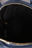 Vegan Leather Quilted Mini Backpack
