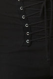 Corset Front Lace Up Pants