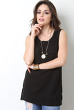 Side Slit Shift Top