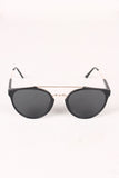 Retro Double Bridge Round Lens Sunglasses