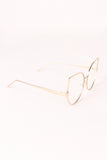 Oversized Clear Lense Cat Eye Glasses