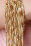 Curb Chain Fringe Bracelet