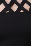 Lattice Halter Bodycon Dress