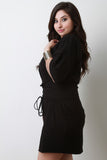Round Neck Corset Shift T-Shirt Dress
