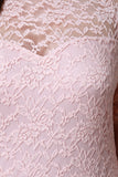 Mock Neck Floral Lace Midi Dress