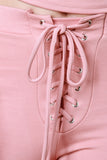 High Waist Lace-Up Leggings