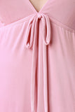 Cold Shoulder Thigh High Slit Maxi Dress