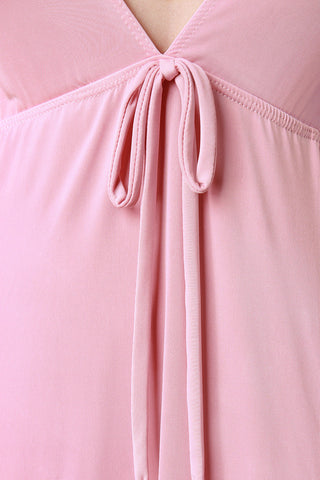 Cold Shoulder Thigh High Slit Maxi Dress