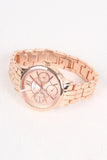 Rhinestone Accent Chronograph Watch