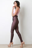 Two Tone Ruched Mesh Jumpsuit