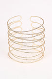 Overlapping Crisscross Cuff Bracelet