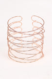 Overlapping Crisscross Cuff Bracelet