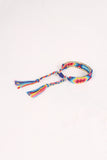 Colorful Threaded Chain Tassel Bracelet