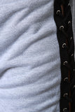 Contrast Side Lace Up Shorts