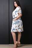 Floral Pocketed Flowy Midi Dress